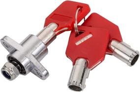 img 2 attached to 🔐 Harley Davidson Touring Saddlebag Lock Set for Electra Glide, Road Glide, Street Glide, and Road King (2014-2018) - Includes 3 Keys (Red)