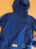 img 1 attached to Waterproof Hooded Rain Jacket for Kids - Lightweight Fleece Lined Coat for Boys and Girls - Windbreaker Raincoat review by Jerome Turner