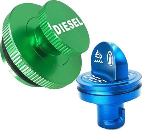 img 4 attached to Optimized Aluminum Diesel Fuel Cap for Dodge: Easy-to-Hold, Hidden Magnetism, Compatible with 2013-2018 Dodge Ram Truck 1500 2500 3500