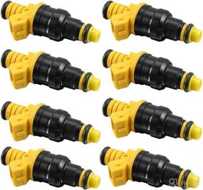 img 4 attached to 🚗 High-Quality Set of 8 Fuel Injectors with 4 Holes for Ford F150 F250 F350 E150 E250 E350 E450 Mustang Expedition Excursion Crown Victoria Bronco Econoline Lincoln 4.6 5.0 5.4 5.8 V8 0280150943: Enhance Performance and Efficiency