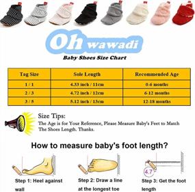 img 1 attached to Ohwawadi Unisex Infant Baby Slippers Booties | Warm Baby Socks Shoes for Newborns | Crib Shoes for Baby Footwear | Prewalkers