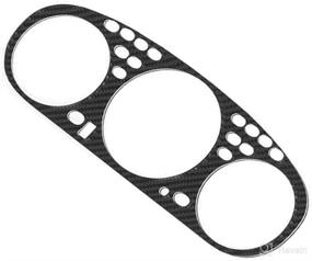 img 2 attached to 🚗 Enhance Your Honda Civic EK with Genuine Carbon Fiber Gauge Instrument Cluster Bezel (1996-2000)