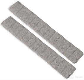 img 4 attached to Ultimate Comfort Car Seat Belt Pad Cover Kit - 13 Inch Strap Shoulder Pads for Enhanced Driving Experience (Gray)