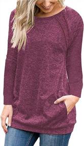 img 4 attached to Ruiyige Women'S Fall Tunic Tops: Chic Casual Blouses For Tshirts