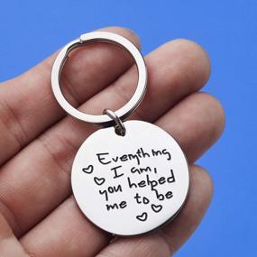 img 1 attached to Personalized Keychain For Women - Mother'S Day Gift, Inspirational Keyring With SANNYRA Motivational Quote