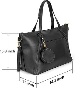 img 2 attached to 👜 𝑵𝒆𝒘 𝑨𝒓𝒓𝒊𝒗𝒂𝒍 Diaper Bag Tote Purse: Stylish, Spacious, and Practical with Changing Pad - Perfect for Traveling with Baby!