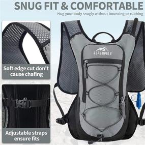 img 2 attached to 🎒 RUPUMPACK Small Hydration Backpack: Running Vest Pack with 2L Water Bladder - Lightweight Hydro Vest Backpack for Kids, Men, Women - Trail Cycling, Biking, Hiking, Rave Festival