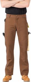 img 2 attached to Lightweight Duck Dungaree Cargo Work Pant With Relaxed Straight Fit And Carpenter Jean Style