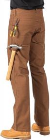 img 3 attached to Lightweight Duck Dungaree Cargo Work Pant With Relaxed Straight Fit And Carpenter Jean Style