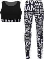 chictry athletic leggings gymnastics camouflage girls' clothing : active логотип