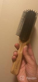 img 6 attached to Detangling Hair Brush For Thick Curly Hair Men Women - 9 Rows Hair Bristle Brush - Detangler Brushes For Men'S Women For Styling Hair - Wooden Hairbrush For Hair Growth