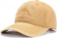 washed twill cotton baseball cap for men and women - adjustable and comfortable (a1008) логотип