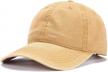 washed twill cotton baseball cap for men and women - adjustable and comfortable (a1008) logo