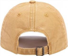 img 1 attached to Washed Twill Cotton Baseball Cap For Men And Women - Adjustable And Comfortable (A1008)