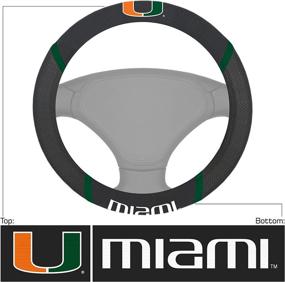 img 3 attached to 🌀 NCAA University of Miami Hurricanes Steering Wheel Cover - FanMats 14912