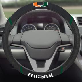 img 4 attached to 🌀 NCAA University of Miami Hurricanes Steering Wheel Cover - FanMats 14912