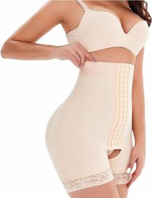 img 3 attached to Flaunt Your Style With NonEcho Women'S Waist Trainer And Butt Lifter Body Shaper