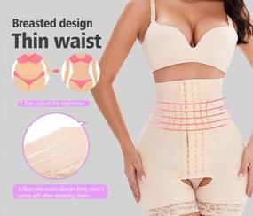 img 1 attached to Flaunt Your Style With NonEcho Women'S Waist Trainer And Butt Lifter Body Shaper