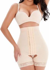 img 4 attached to Flaunt Your Style With NonEcho Women'S Waist Trainer And Butt Lifter Body Shaper