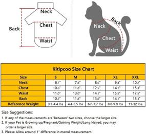 img 3 attached to 👕 Breathable Summer Cotton T-Shirts for Sphynx Hairless Cats - Red Stripe Design - Round Collar Vest - Sleeveless Pet Clothes for Cats & Small Dogs (Size M: 4.4-5.5 lbs)