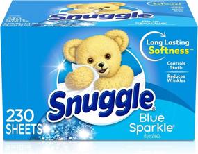 img 4 attached to 🧺 230 Count Snuggle Fabric Softener Dryer Sheets - Blue Sparkle: Enhance Your Laundry Experience