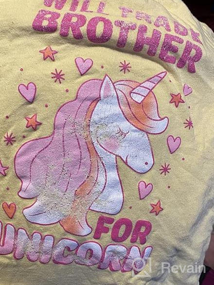 img 1 attached to 🦄 Girls Unicorn Constellation Graphic Tee by The Children's Place review by Kristi Martinez