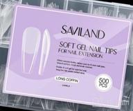 img 1 attached to Saviland Soft Gel Nail Tip Almond - Complete Kit For A Perfect Salon-Quality Look review by Jeffrey Crutcher