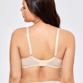 img 2 attached to Flattering And Comfortable: DELIMIRA Women'S Plus Size Lace Minimizer Bra With Full Coverage And Underwire