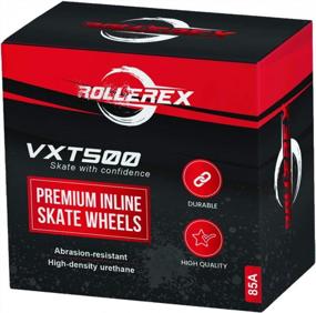 img 1 attached to 🛼 Enhance Your Skating Experience with Rollerex VXT500 Inline Skate Wheels (8-Pack) - Available in Various Sizes and Colors for Indoor and Outdoor Use as a Perfect Roller Blade Wheel Replacement