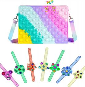 img 4 attached to Easter Fun With Effacera: 25 Pcs Fidget Toys Pack In Pop Purse - The Perfect Kids' Gift!