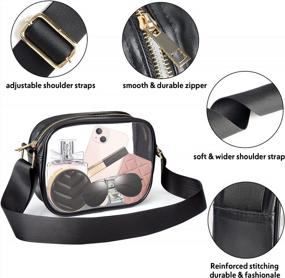 img 2 attached to Concert-Approved Clear Crossbody Bag: Stylish & Secure Stadium Purse for Sports Events & Festivals