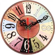 zyyini деревянные настенные часы, диаметром 5 дюймов, винтажного стиля, бесшумные, круглые, работающие от батарейки, в стиле рустик, настенное украшение для гостиной, кухни, спальни (3#) логотип