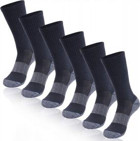 img 4 attached to Moisture-Wicking Copper Ankle Crew Socks For Sport, Trekking, Hiking | Hissox Unisex Anti-Odor Cushion Socks