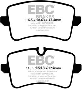 img 1 attached to 🔴 EBC Brakes DP32082C Ceramic Brake Pad with Enhanced Red Performance