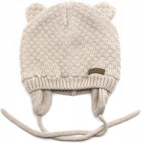 img 2 attached to Warm And Comfortable Cable Knit Beanie For Toddler Girls - Duoyeree Kids Baby Hat For Fall And Winter
