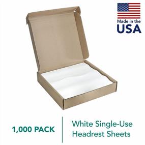 img 3 attached to TIDI Choice Disposable Headrest Sheets With Nose Slit, 12" X 12", White, Pack Of 1000 - Barrier Protection, Comfortable Smooth Finish - Essential Medical Supplies (980881)