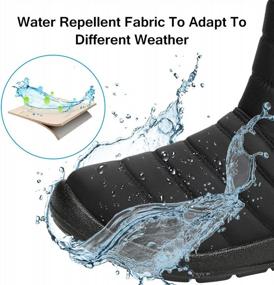 img 1 attached to Women'S Winter Snow Boots Slip On Waterproof Outdoor Sneakers With Side Zipper, Fur Lining For Warmth And Comfort