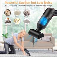 powerful cordless handheld vacuum cleaner with 8000pa suction - perfect for home, car, and office! logo