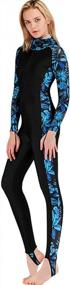 img 3 attached to Stay Protected And Stylish: Micosuza Full Body Swim Suit For Women With Long Sleeves And Legs