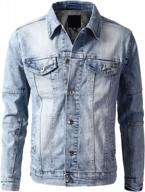 urbancrews мужская хипстерская эластичная джинсовая куртка на пуговицах - lsb - xxl логотип