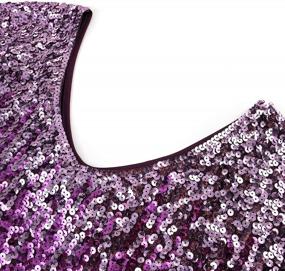 img 1 attached to Shimmering Gradient Sequin Tank Top For Women - Loose Fit, Cap Sleeves, Perfect For Parties And Clubs