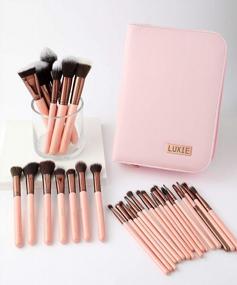 img 4 attached to Rose Gold Luxie Brush Set - 30 Essential Pieces For Flawless Makeup