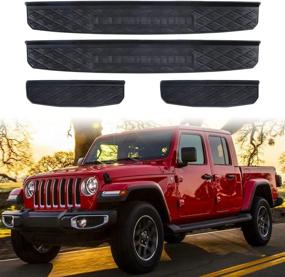 img 4 attached to 🚪 Enhance Your 2019-2022 Gladiator JT with Adust Door Sill Guards Kit – Top-quality Accessories and Parts for Easy Door Entry Protection