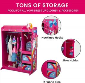 img 3 attached to Delta Children'S JoJo Siwa Dress-Up Wardrobe With Mirror & Shelves - Play Boutique And Costume Storage For Kids