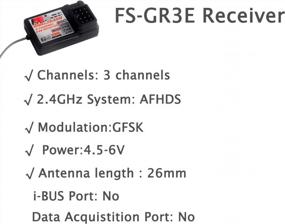 img 3 attached to Flysky FS-GR3E Receiver Bundle: 2 Long Range 2.4G 3CH Receivers For Improved Signal Quality And Compatibility With FS-GT2,FS-GT2B, FS-GT3B, FS-GT3C, And FZ-IT4S Transmitters For RC Cars And Boats