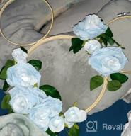 img 1 attached to Enhance Your Home And Garden Decor With U'Artlines 3-Piece Artificial Rose Vine Garland Set In Beautiful Blue Color review by Peter Caw
