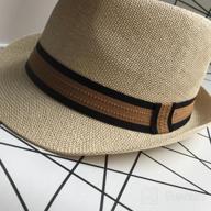 img 1 attached to Vintage Fedora Hat: Enimay'S Timeless And Lightweight Unisex Design review by Chris Beals