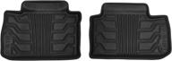 🚗 lund 383052-b catch-it vinyl black rear seat floor mat - set of 2: premium protection for your car interiors logo