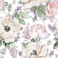 haokhome 93012 peony peel and stick floral wallpaper removable beige/pink/grey vinyl cabinet self adhesive shelf liner 17.7in x 9.8ft logo