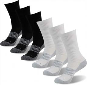 img 4 attached to FOOTPLUS Copper Compression Socks: Ankle/Crew Athletic Performance Socks With Cushioned Sole And Arch Support For Running, Hiking, And More